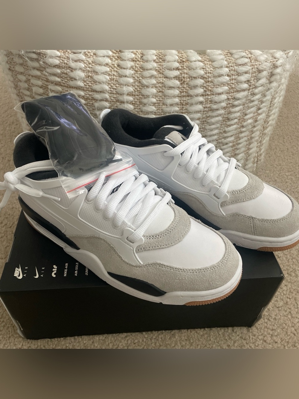 Jordan 4 RM Neutral Grey White Black FQ7939-110 Men's Size 8 NEW